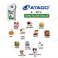 Atago PAL-3 Dijital Refraktometre 0-93 % Brix
