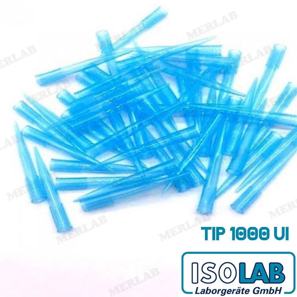 ISOLAB Otomatik Pipet Ucu 1000 µl Mavi - 500 Adet Tip 1000 Ul