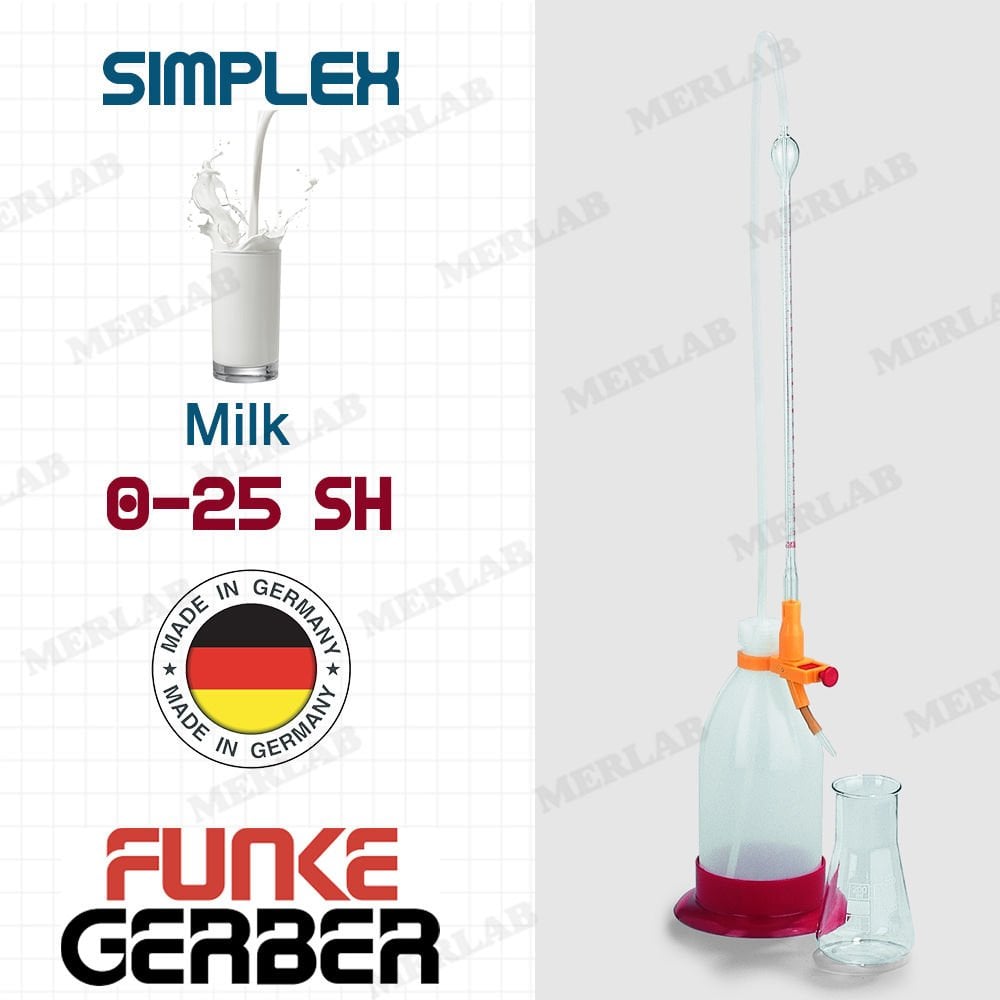Funke Gerber SIMPLEX 4520 Titrasyon Aparatı Süt: 0 - 25° SH