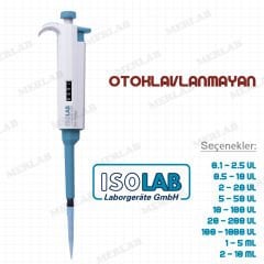 ISOLAB Hacim Ayarlı Otoklavlanmayan Mikropipetler