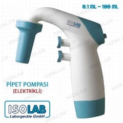 ISOLAB Elektrikli Pipet Pompası 0.1-100 ml Hacim Aralığı