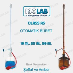 Isolab Class AS Otomatik Büretler Grup Sertifikalı