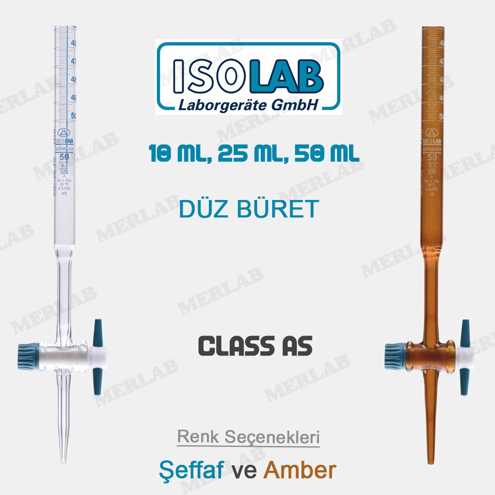 Isolab Düz Büret Class AS Grup Sertifikalı