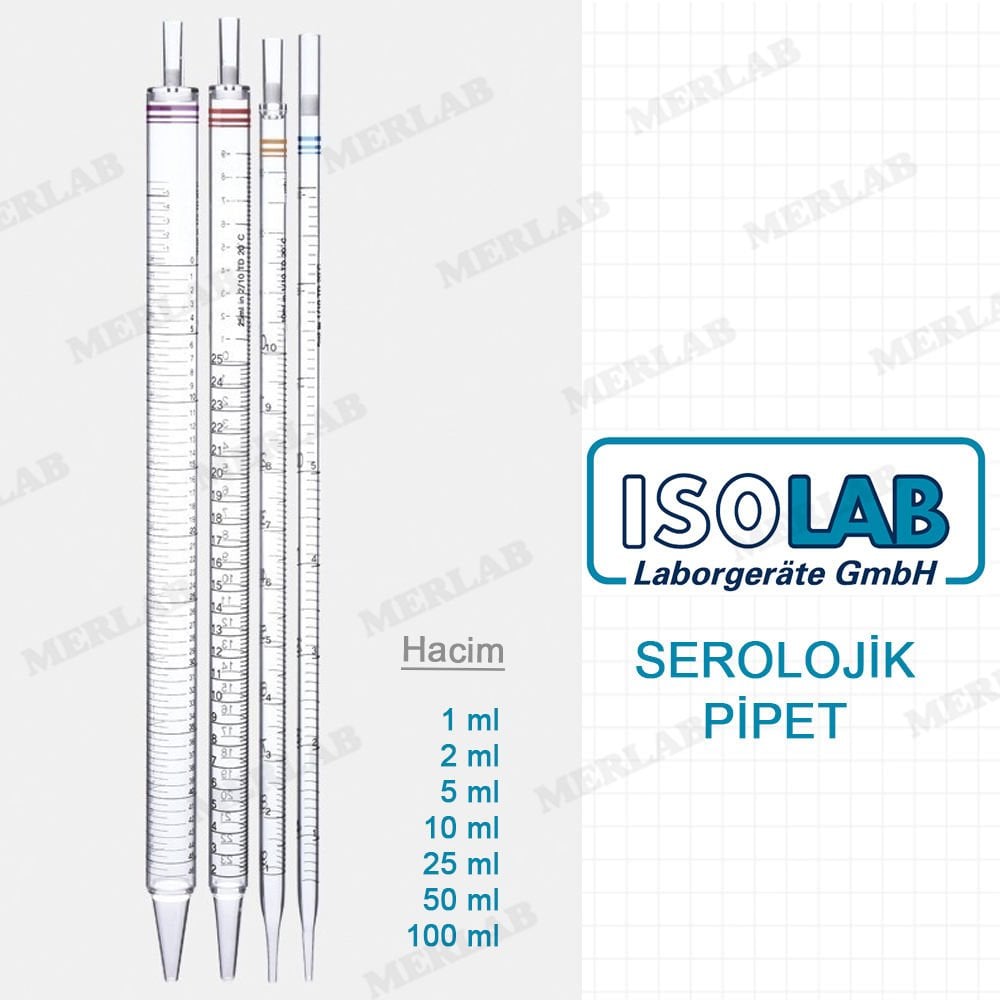 Isolab Serolojik Pipetler Saf Polistiren