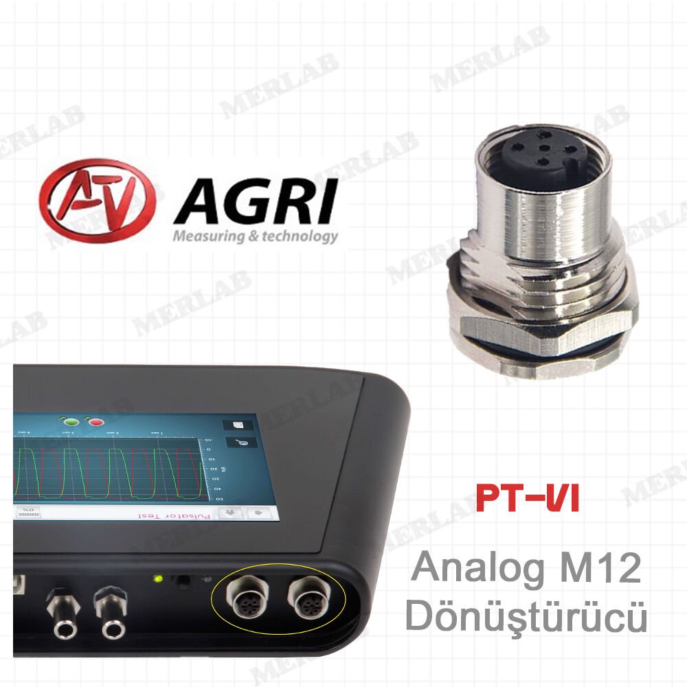 AGRI PT-VI Harici Analog Giriş için M12 Bağlantıları (Harici Dönüştürücüler)