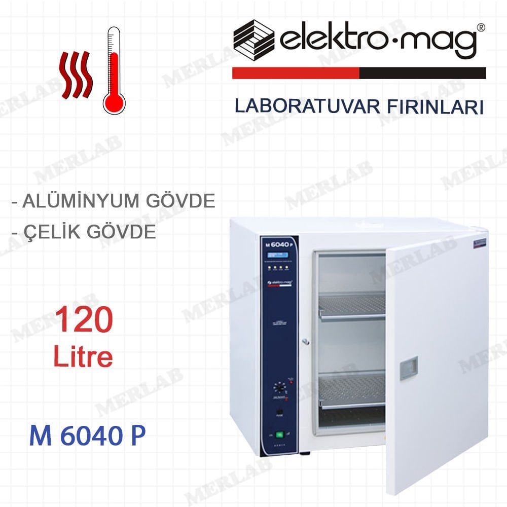 Elektromag M 6040 P Laboratuvar Fırını (Etüv) 120 Litre
