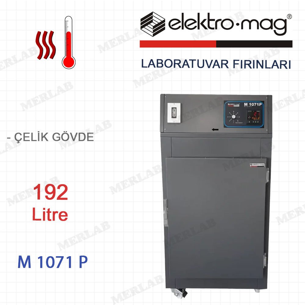 Elektromag M 1071 P Laboratuvar Fırını (Etüv) 192 Litre