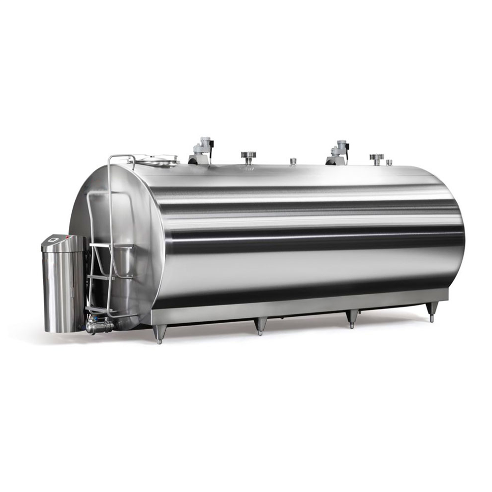 Paslanmaz Yatay Süt Soğutma Tankı
