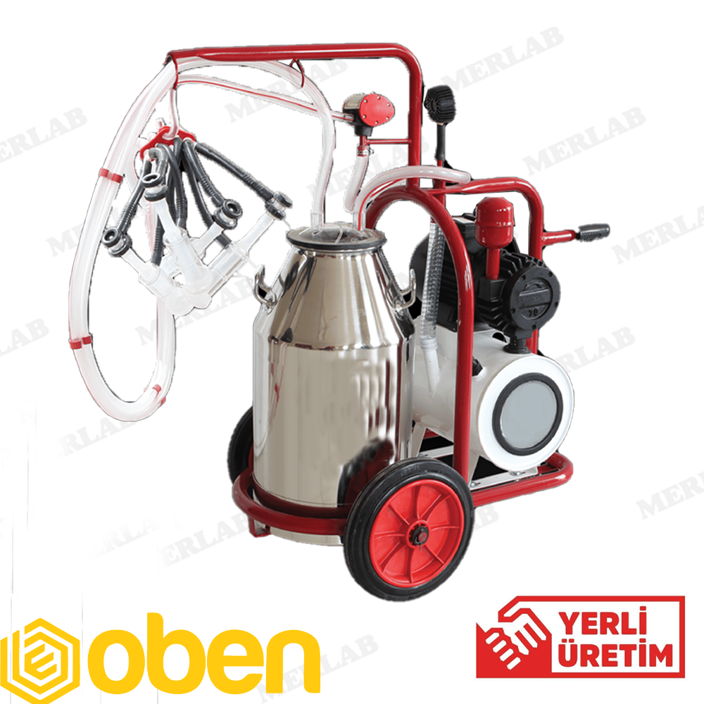 Universal Kuru Pompa Koyun Çift Süt Sağım Makinesi 40 Litre